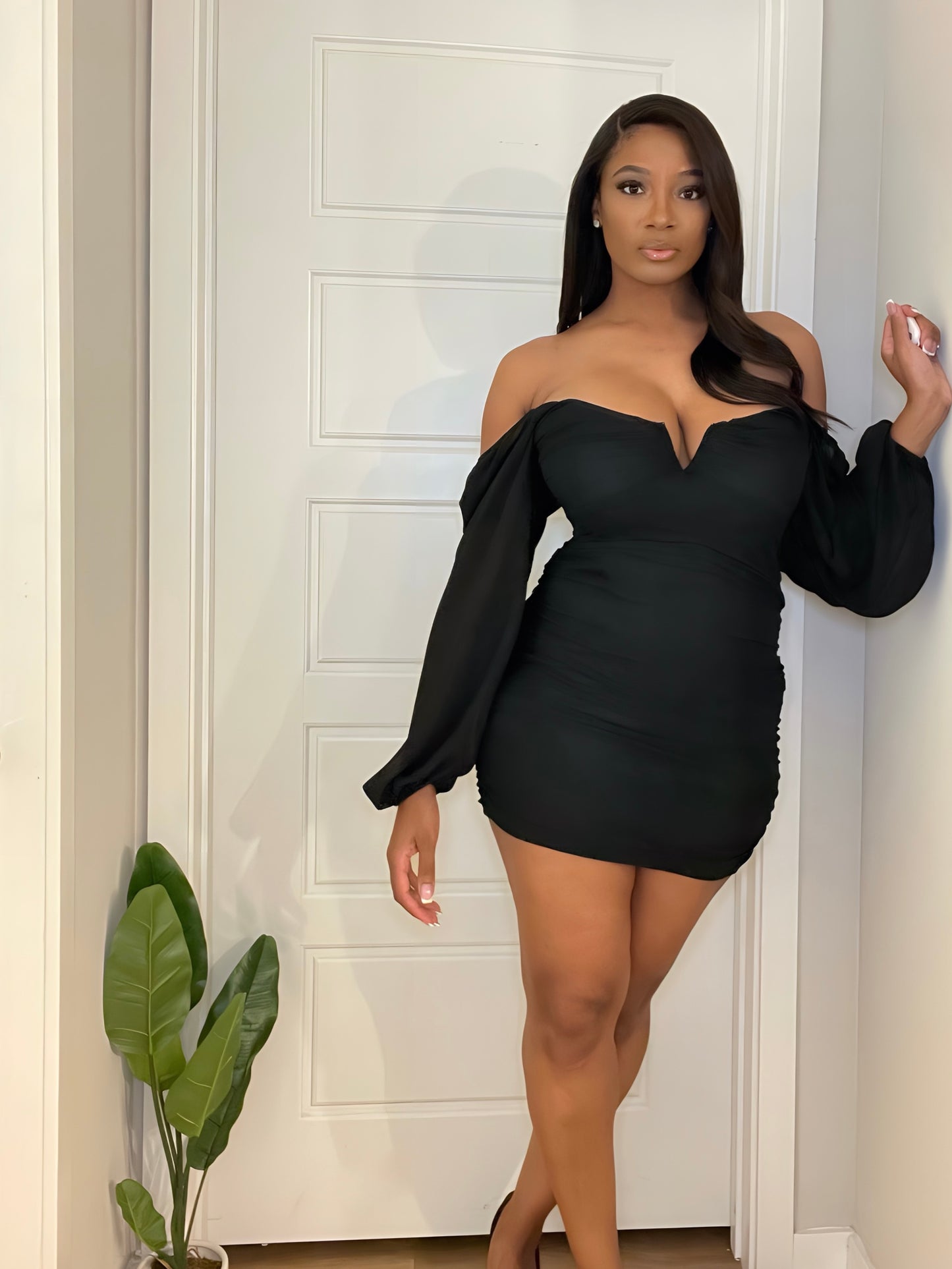 Love Language Black Mini Dress