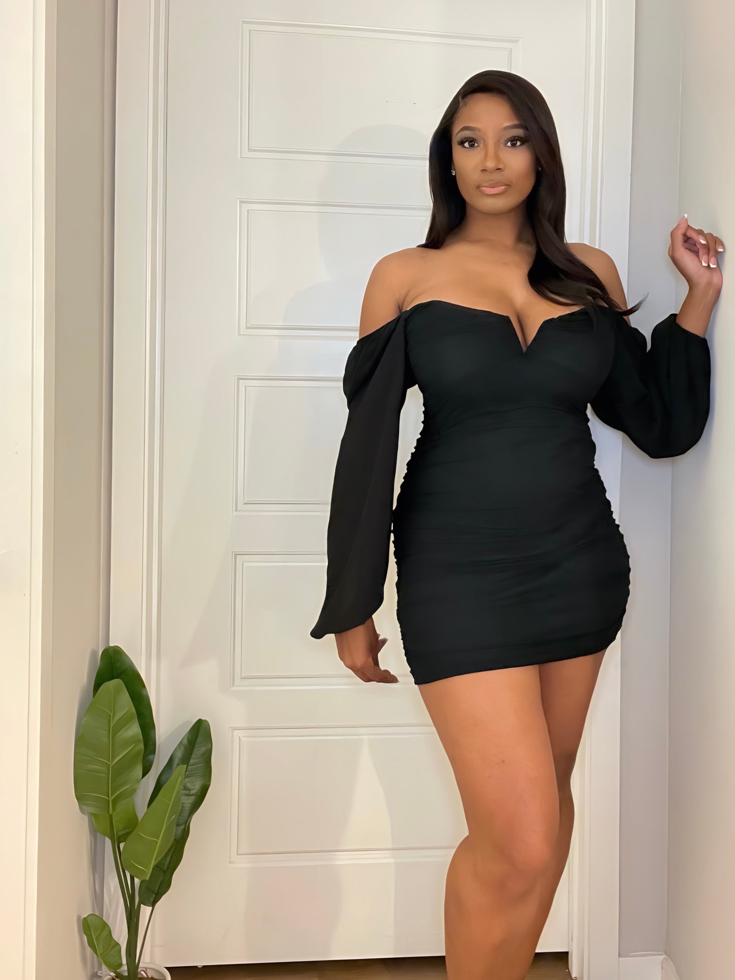 Love Language Black Mini Dress