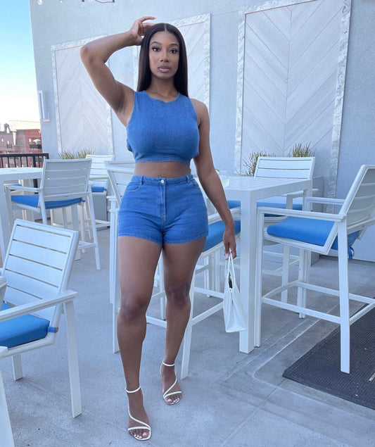 Chill With Me Two Piece Short Set